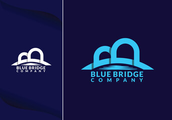 abstract bridge in letter b logo design template emblem symbol © Al Bharik 99