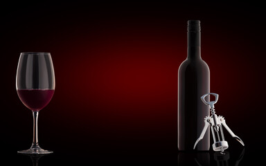 Copy space on the theme of winemaking.