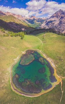 lake thures, Valle stretta region, French alps