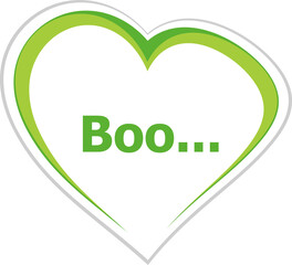 Text Boo. Social concept
