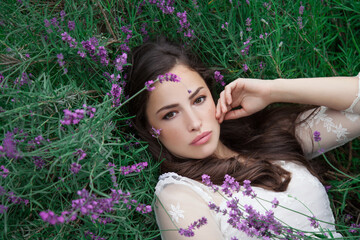 young beauty in lavender - 362636361