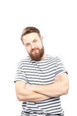 Obraz premium bearded man like a seaman