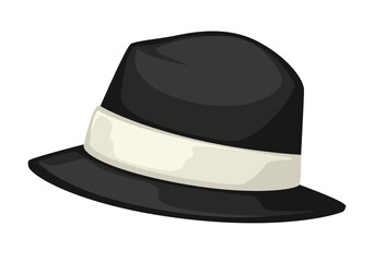 Classic fedora hat, fashionable accessory for men or women