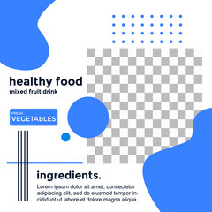 HEALTHY FOOD PROMOTION  DESIGN.  TEMPLATE COVER DESIGN. SALE BANNER TEMPLATE.VECTOR ILUSTRATION