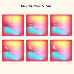 COLORFUL INSTAGRAM STORIES. SOCIAL MEDIA POST TEMPLATE SET GRADIENT LIQUID VECTOR DESIGN