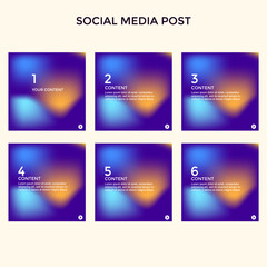 COLORFUL INSTAGRAM STORIES. SOCIAL MEDIA POST TEMPLATE SET GRADIENT LIQUID VECTOR DESIGN