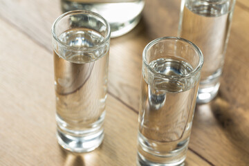 Strong Boozy Russian Vodka Shots