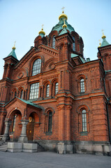 Fototapeta na wymiar Orthodoxe Uspensky Kathedrale in Helsinki, Finnland