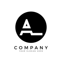 AL Logo Design Business Typography Vector Template. Creative Linked Letter AL Logo Template. AL Font Type Logo