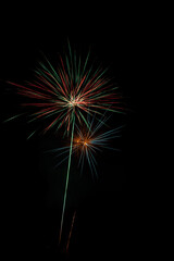 Fireworks in the night sky, 4th of July, new year