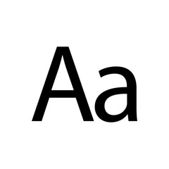Alphabet outline icon. Symbol, logo illustration for mobile concept and web design.