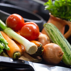 fresh vegetables on the table