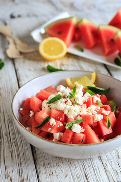 watermelon and feta salad