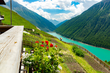 Blick auf den Vernagt-Stausee