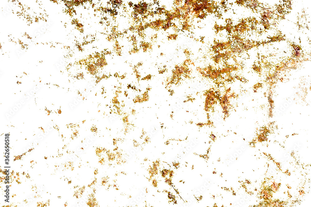Poster rust isolated on a white background. texture for the designer