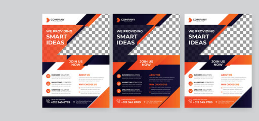 Corporate Flyer Template Design Brochure, Annual Report, Magazine, Poster, Corporate, Flyer, layout modern size A4 Template, Easy to use, and edit.