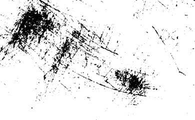 Scratched Grunge Urban Background Texture Vector. Dust Overlay Distress Grainy Grungy Effect. Distressed Backdrop Vector Illustration. Isolated Black on White Background. EPS 10.
