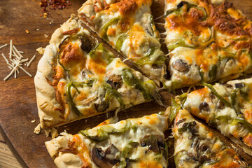 Homemade Vegeterian Supreme Pizza