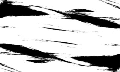 Vector brush srokes texture. Distressed uneven texture. Grunge background. Abstract vector illustration. Overlay to create interesting effect and depth. Black isolated on white background. EPS10.