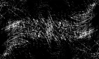Scratched Grunge Urban Background Texture Vector. Dust Overlay Distress Grainy Grungy Effect. Distressed Backdrop Vector Illustration. Isolated Black on White Background. EPS 10.