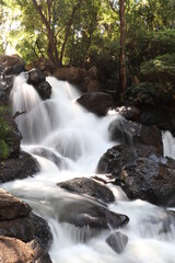 Fototapeta na wymiar Waterfall in Valle de Bravo Mexico