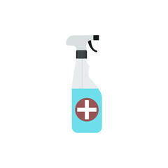 White medical disinfectant antibacterial disinfection, disinfection, prevention, protection against coronavirus epidemics
vector illustration
