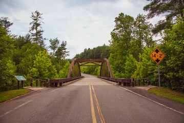 Naklejka premium Wooden Bridge