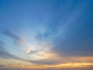 Naklejka na ściany i meble beautiful colourful twilight sky background in evening time