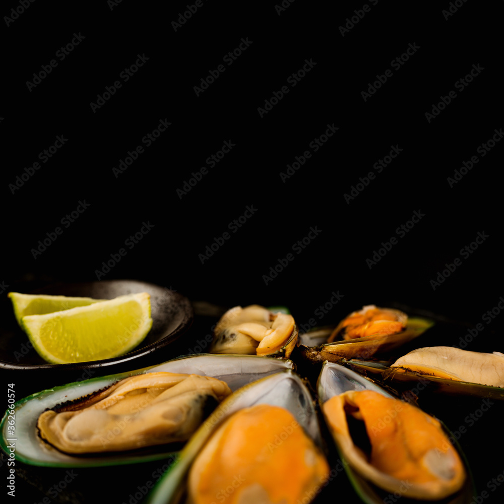 Wall mural New Zealand greenshell mussels