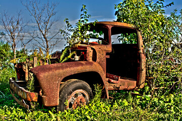 old rusty truck