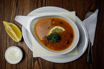 hot spicy shurpa with olives and olives