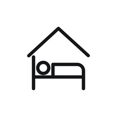 hotel icon vector