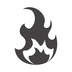 fire flame burning hot glow silhouette design icon