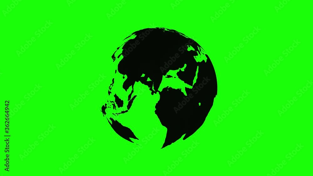 Canvas Prints isolated word planet on green screen, alpha channel chroma key 3d rendering.