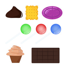 Set of sweets
