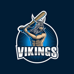 Viking sports illustration Premium Vector
