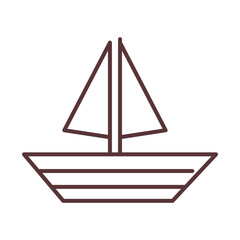 baby sailboat toy, object newborn template line design icon