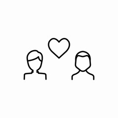 Outline gay love icon.Gay love vector illustration. Symbol for web and mobile