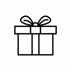 Outline gift icon.Gift vector illustration. Symbol for web and mobile