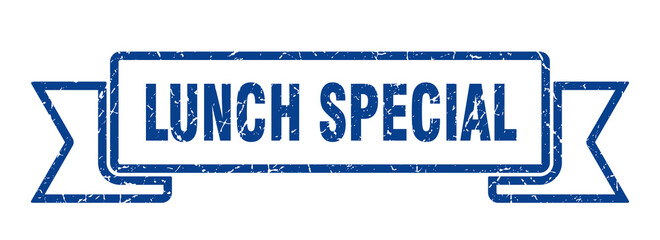 lunch special ribbon. lunch special grunge band sign. lunch special banner