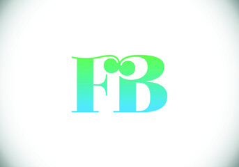 F B Initial Letter Logo design, Graphic Alphabet Symbol for Corporate Business Identity