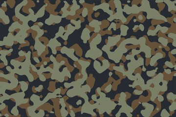 Fototapeta premium Vector design of camouflage soldier seamless pattern. Military texture on textiles