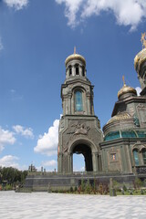 Fototapeta premium Główna świątynia rosyjskich sił zbrojnych w parku Patriot w Kubince, obwód moskiewski, Rosja