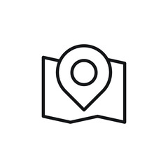 location map pin icon vector