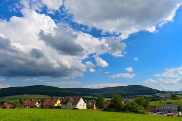 Obraz premium Kleinkahl im unterfränkischen Landkreis Aschaffenburg