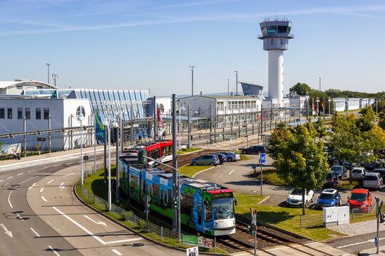 Erfurt Weimar Airport Terminal With Tram