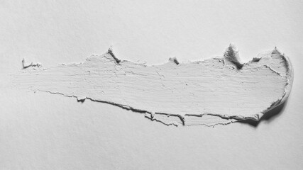 clay stain on paper, embossed white on white