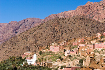 Fototapeta na wymiar landscape in atalas mountain morocco