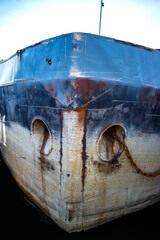Everyday scenes of a ship repair workshop on the Sava River