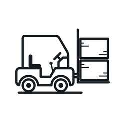 forklift truck vector illustration